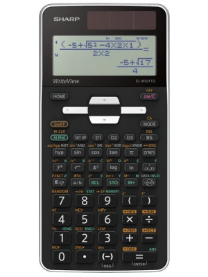 Calculator Stiintific, 16 Digits, 422 Functii, 166x80x14 Mm, Dual Power, Sharp El-w531tgwh - Alb/neg foto