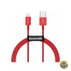 Cablu Date si Incarcare USB-A - Lightning Baseus Superior Series 20W 1m Rosu CALYS-A09