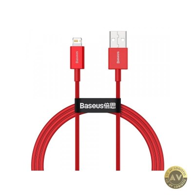 Cablu Date si Incarcare USB-A - Lightning Baseus Superior Series 20W 1m Rosu CALYS-A09 foto