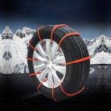 Benzi antiderapante pentru anvelope, 10 bucati, 93 cm, portocaliu, CMCLASS