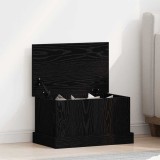 VidaXL Ladă de depozitare, stejar negru, 50x30x28 cm, lemn prelucrat