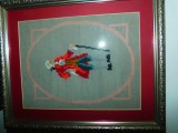 Tablou cusut goblen, vintage , deosebit, rama noua , passe partout