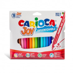 Carioca Joy super lavabila varf subtire Set 18 culori diferite. foto