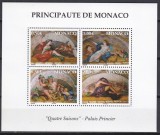 DB1 Monaco 2003 Pictura Cele Patru Anotimpuri Palatul Princiar MS MNH, Nestampilat