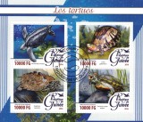 Timbre Guinea 2016, Fauna - Testoase, Colita Noua. Colectie timbre Guinea, Tema Animale, Reptile, Curiozitate filatelica