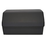 Cutie de Depozitare Auto, Flippy, Geanta Multifunctionala din Piele Ecologica, Organizator Premium Portbagaj, 2 Compartimente Depozitare, Pliabil si R