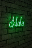 Decoratiune luminoasa LED, Oh La La, Benzi flexibile de neon, DC 12 V, Verde, Neon Graph