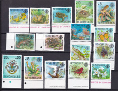 Seichelles 1977 fauna MI 394-409 MNH foto