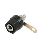 Mufa audio banana mama 4mm montabil executie din plastic negru, Oem