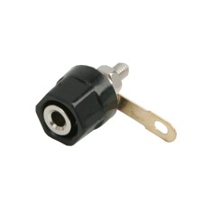 Mufa audio banana mama 4mm montabil executie din plastic negru