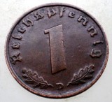 B.047 GERMANIA 1 REICHSPFENNIG 1937 D, Europa, Bronz
