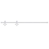 Cumpara ieftin Set feronerie pentru usi glisante, alb, 183 cm, otel