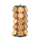 Suport metalic pentru capsule de cafea &ndash; 35 capsule Dolce Gusto &ndash; 165 x 165 x 320 mm &ndash; negru Best CarHome