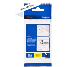Banda laminata Brother TZe-SE4 18MM BLK/WHITE/SECUR