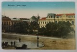 BUCURESTI , PALATUL REGAL , CU STATIA DE TRASURA IN PLAN APROPIAT, CARTE POSTALA , 1926