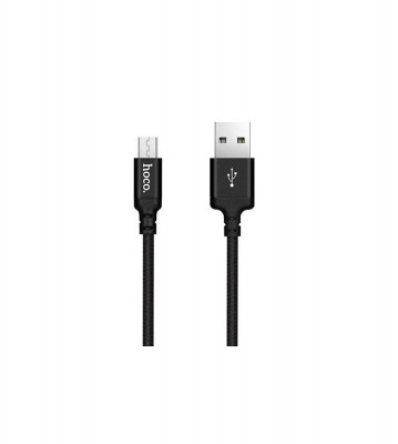 Micro USB la USB 2.0 2A Cablu de date Hoco Premium-Lungime 1 Metru-Culoare Negru foto