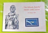E894-I-PROIECT MERCURY-1962-Satelitul vietii- Colonel John Glenn plic cu timbru.