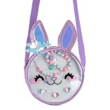 Set Bijuterii Copii, Model Iepuraș 3D, 7 Piese, Culoare Multicolor, Diametru 13.5 cm, &Icirc;nălțime 4 cm, Oem