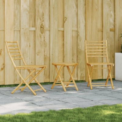 Gossi set mobilier bistro, 3 piese, bambus foto