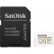 Card Memorie microSDXC SanDisk MAX Endurance, 128Gb, Clasa 10 / UHS-1 U3, Cu Adaptor SDSQQVR-128G-GN6IA