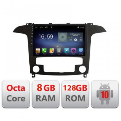 Navigatie FORD S-MAX 2008-2012 F-003 Octa Core cu Android Radio Bluetooth Internet GPS WIFI DSP 8+128GB 4G CarStore Technology foto