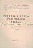 Personalitatea Profesorului Roman - I. Sulea Firu - 1939, Bucuresti, Bucovina, Biografii, Carte veche