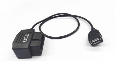Adaptor alimentare incarcator OBD2 - USB camera bord DVR 24 ore foto