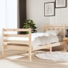 VidaXL Cadru de pat Small Single 2FT6, 75x190 cm, lemn masiv