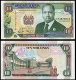 KENYA █ bancnota █ 10 Shillings █ 1993 █ P-24e █ UNC █ necirculata