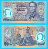 Thailanda (pick 99) 50 Baht 1996 UNC; Comemorativă: A 50-a aniversare a &icirc;ncoronării regelui Rama al IX-lea