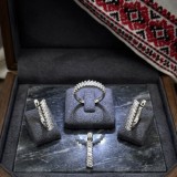 Cumpara ieftin Setul complet din argint 925 cu cristale zirconia taietura bagheta