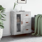 vidaXL Servantă, gri beton, 69,5x34x90 cm, lemn compozit