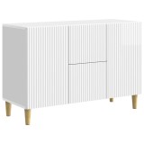 vidaXL Bufet Alb foarte lucios 89 x 34,5 x 60 cm Lemn prelucrat 894659