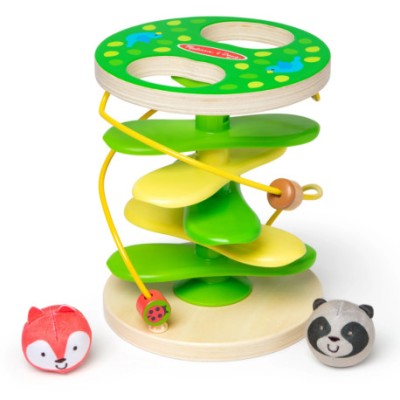 Centru de joaca pentru dezvoltarea motricitatii la bebe si toddler Casuta din copac cu rollercoaster foto