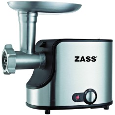 Masina de tocat Zass, 1600W, 1.6 kg/min, 2 trepte de viteza, 3 site de inox, accesoriu carnati