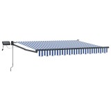 vidaXL Marchiză retractabilă manuală cu led-uri 3 x 2,5 m 3419417