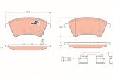 TRW GDB1673 COTEC set placute frana,frana disc