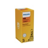 Bec Far H9 Philips Vision, 65W, 12V, Halogen, Tip soclu H9, Lumina Galbena, Piese Auto