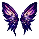 Sticker decorativ, Aripi, Mov, 62 cm, 10183ST