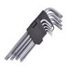 Set 9 Chei Imbus Lungi cu Torx T10-T50 Otel Aliat, Suport Plastic