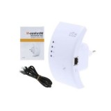 Extender semnal - Amplificator semnal internet wireless, alb, antena interioara