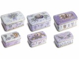 Cumpara ieftin Set 6 cutii depozitare, multicolore metal Lavanda 15,5 x 10 x 8 H, 13 x 8 x 6,5 H