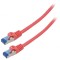 Patch cord S/FTP 6a 15m CCA LSZH roșu 26AWG