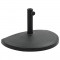 vidaXL Suport umbrelă de soare, negru, 15 kg, polirășină, semi-rotund 45199