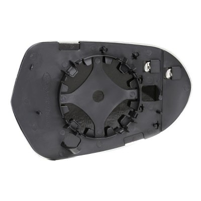 Geam oglinda exterioara cu suport fixare Audi A6 (4g/C7), 01.2011-06.2014, A6 (4g/C7), 06.2014-, Dreapta, incalzita; geam convex; cromat foto