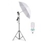 Umbrela cu trepied reglabil 200 cm, bec 85W, Dactylion