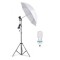 Umbrela cu trepied reglabil 200 cm, bec 85W
