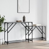 Mese console suprapuse, 2 buc, gri sonoma, lemn prelucrat GartenMobel Dekor, vidaXL