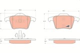 TRW GDB1566 COTEC set placute frana,frana disc