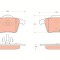 TRW GDB1566 COTEC set placute frana,frana disc